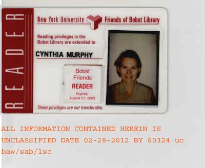 Cynthia Murphy's NYU Card Photo 1