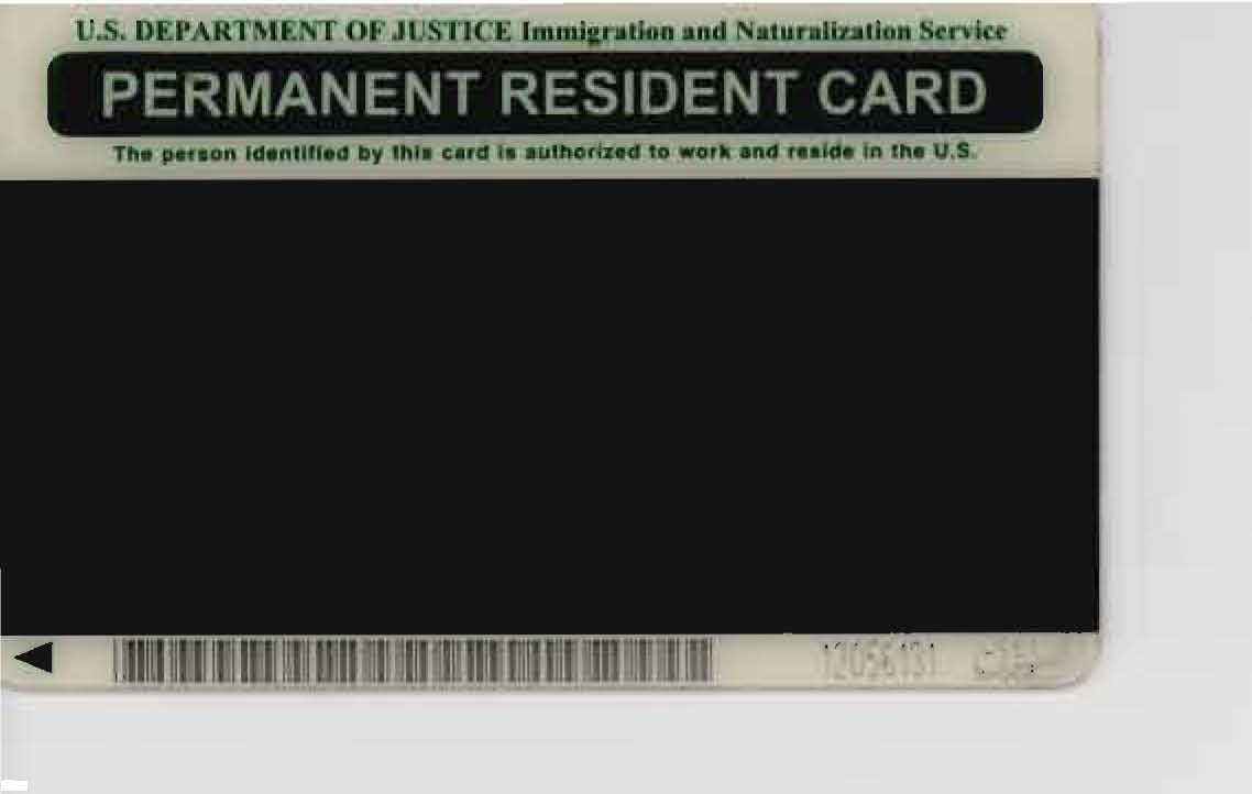 Juan Lazaro's Permanent Resident Card Photo 2