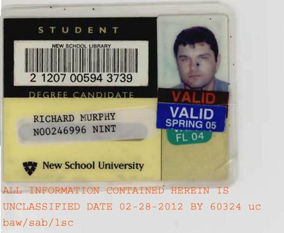 Richard Murphy's New School University Card Photo 1